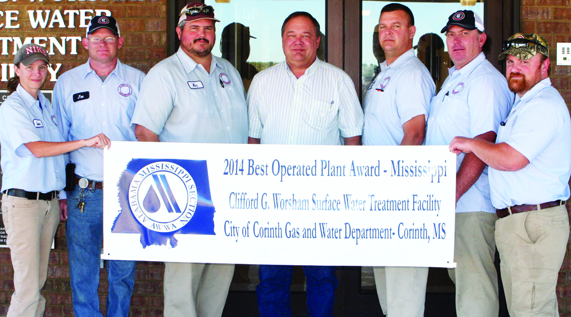 CGW Recieves 2014 Water Plant of the Year Award Corinth Gas & Water